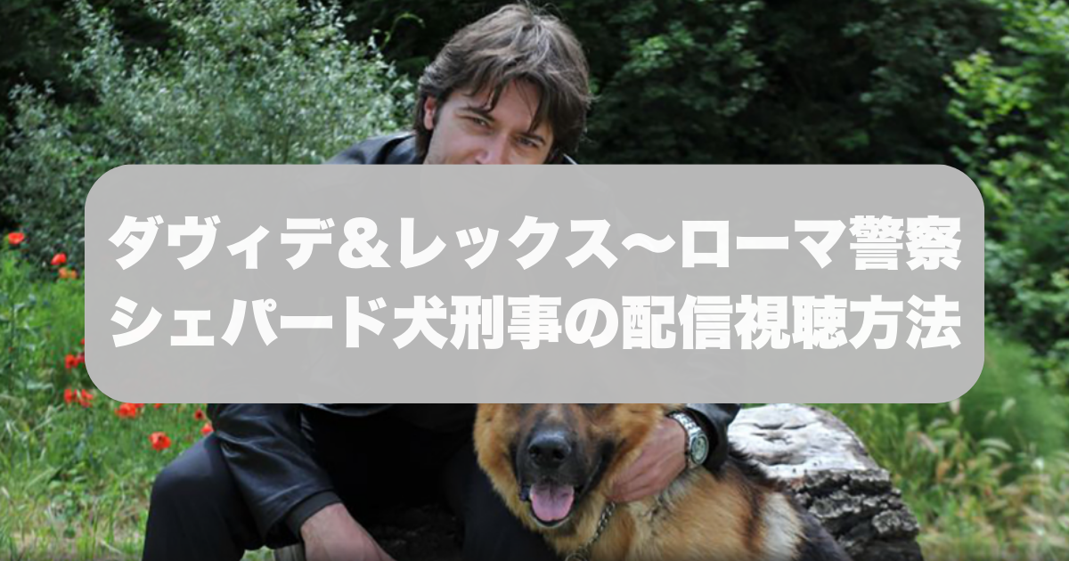 ダヴィデ＆レックス～ローマ警察シェパード犬刑事の配信視聴方法